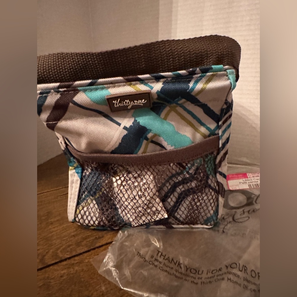 Thirty one Littles carry All caddy in sea plaid - Picture 2 of 4